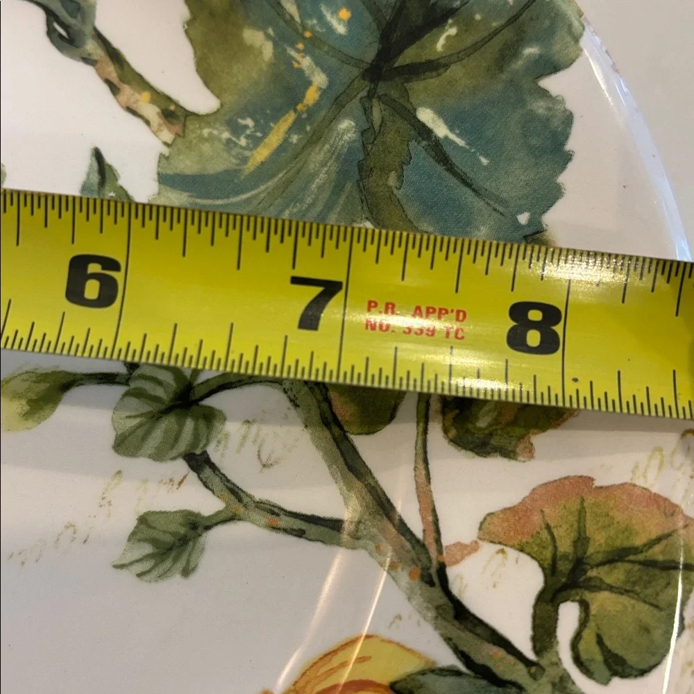 Pier 1 Imports Pumpkin Patch plate set (4)‎ Salad or dessert.